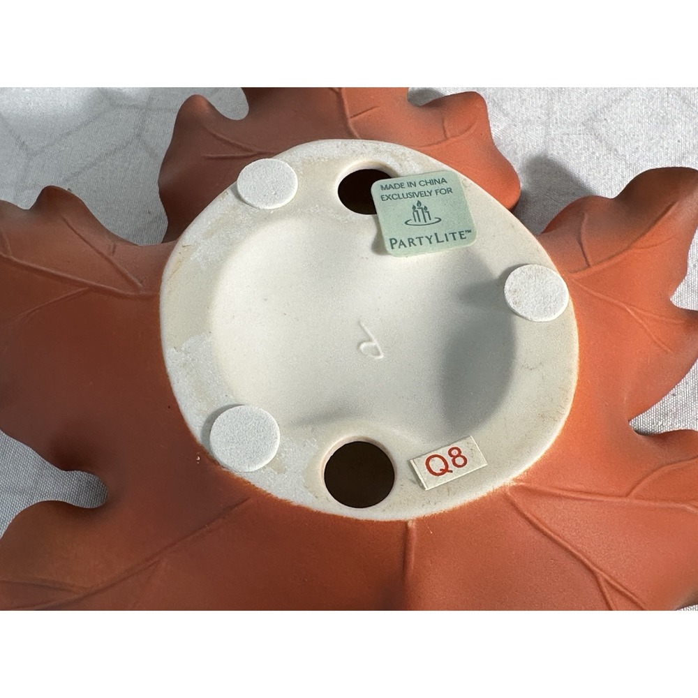 🍁 Partylite Whispering Maple Leaf Tealight‎ Holders (Set of 3) - Picture 6 of 16